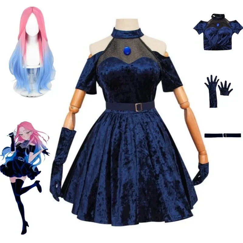 Kostum Cosplay Mizi Anime Alie - Anime Cosplay Blue Hair ulasan dan harga
