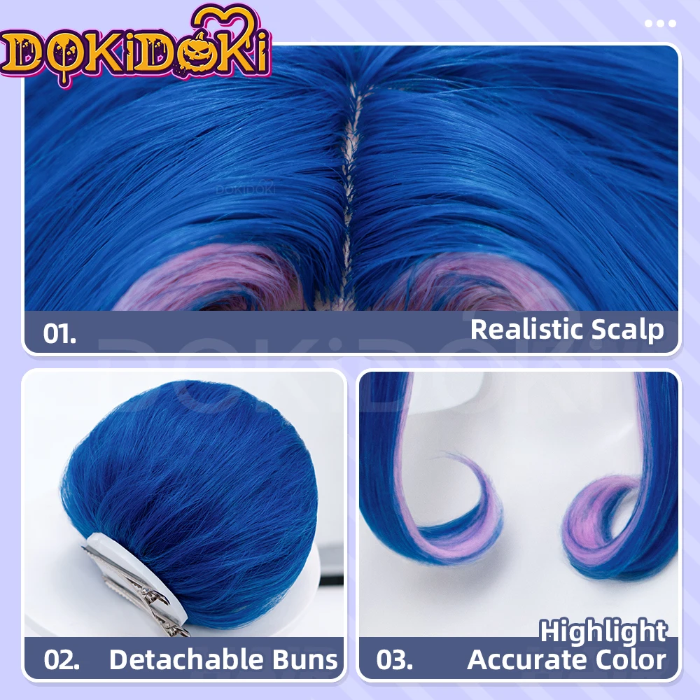 TERSEDIA: Wig Guinevere Olivia - Anime Cosplay Blue Hair ulasan dan harga