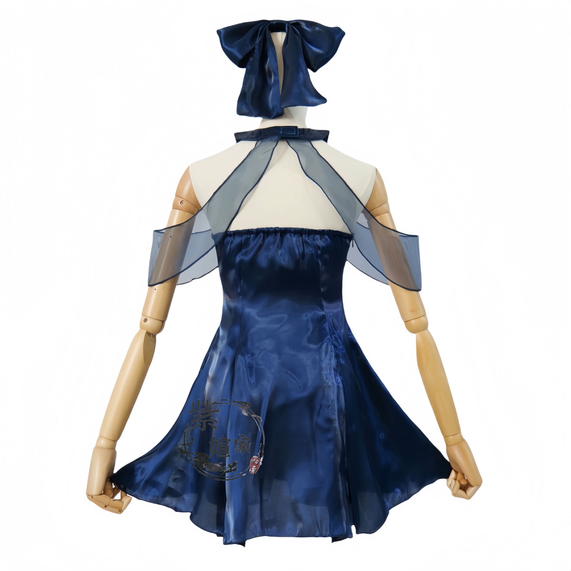 Gaun Biru Tua Chunxiang Arsip  - Anime Cosplay Blue Hair ulasan dan harga