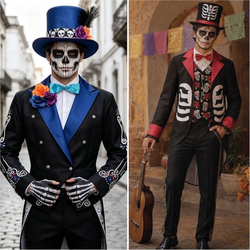 Kostum Cosplay Pasangan Día de - Anime Cosplay Couple ulasan dan harga
