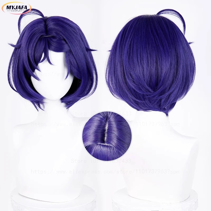 3,f;4,f'5.7\m/Wig Cosplay Mita - Anime Cosplay Blue Hair ulasan dan harga